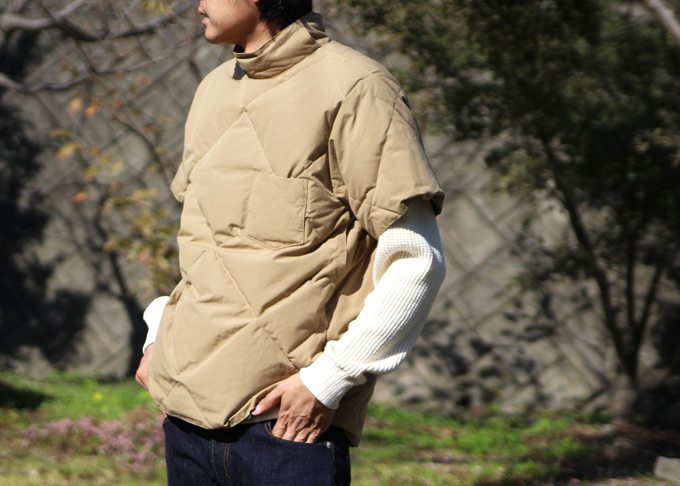 キャプテンサンシャイン　モックネック KAPTAIN SUNSHINE(キャプテンサンシャイン) Mockneck Down Tee