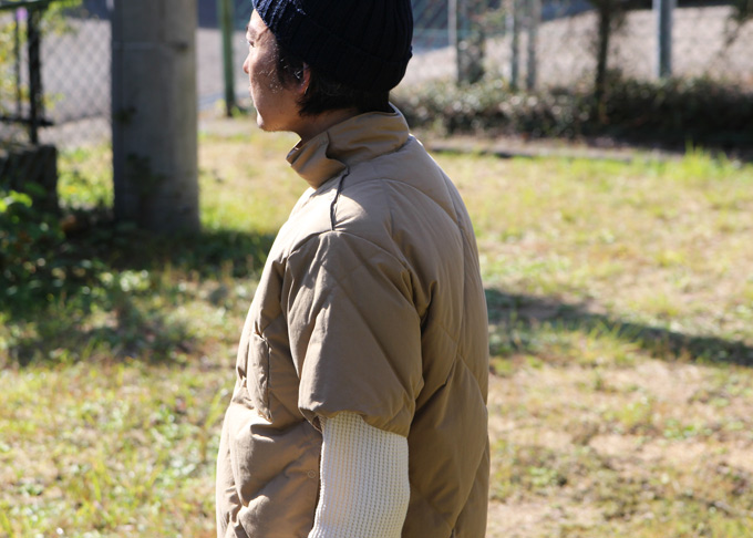 キャプテンサンシャイン モックネックダウンティー KAPTAIN SUNSHINE Mockneck Down-Tee [NAVY] - Fresh Service