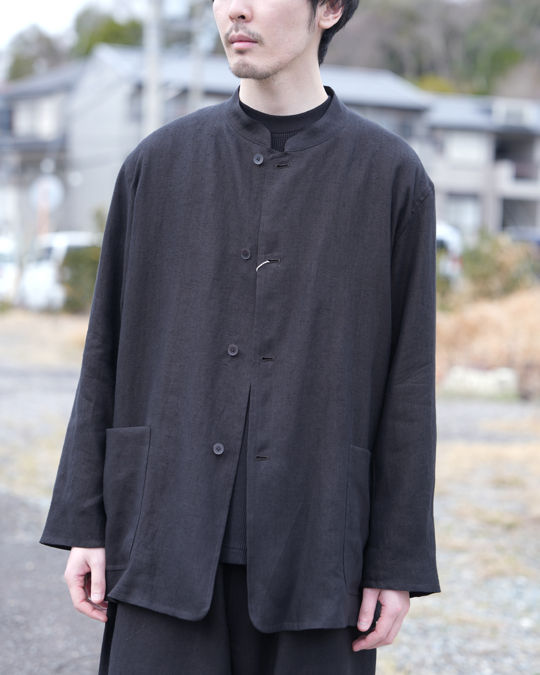 26SS COMOLIカナパ ジップジャケット&パンツ セット新品未使用2 Comoli | カナパ ジップジャケット Black