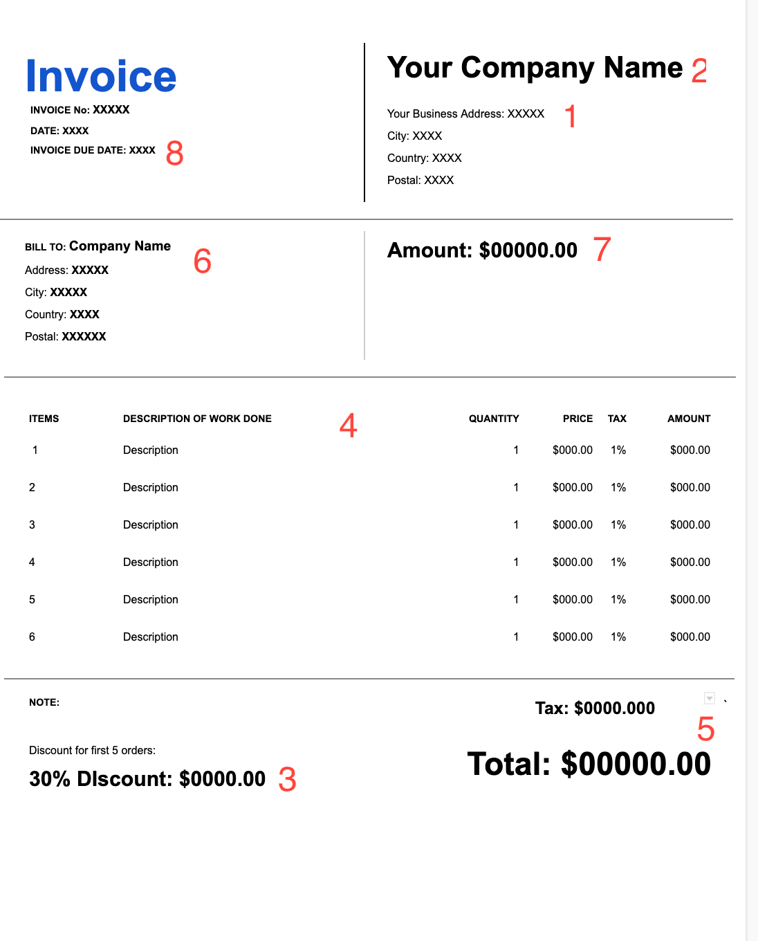 Xero Invoice Templates Download