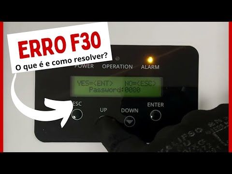 Erro F30 DEYE