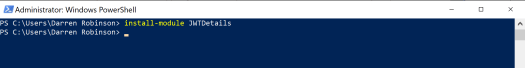 Install JWTDetails PowerShell Module