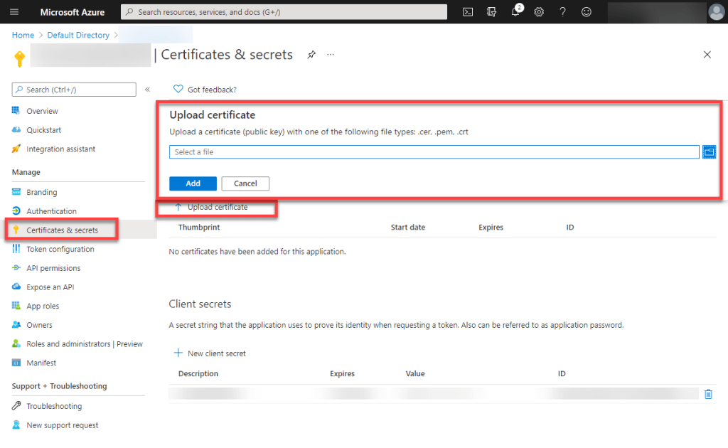 Microsoft Graph using MSAL with Python and Certificate Authentication ...