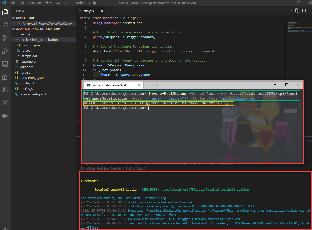 Subscribing To Azure AD Change Notifications With PowerShell Darrenjrobinson Bespoke 