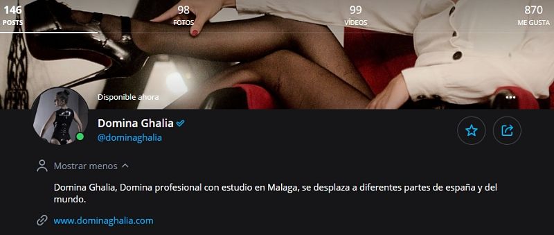 Domina Ghalia Onlyfans portada