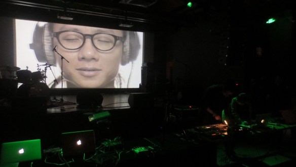 Zafka performing with Sheng Jie, at Pixel Echo 2017 at Yue Space, Beijing, 18 February 2017