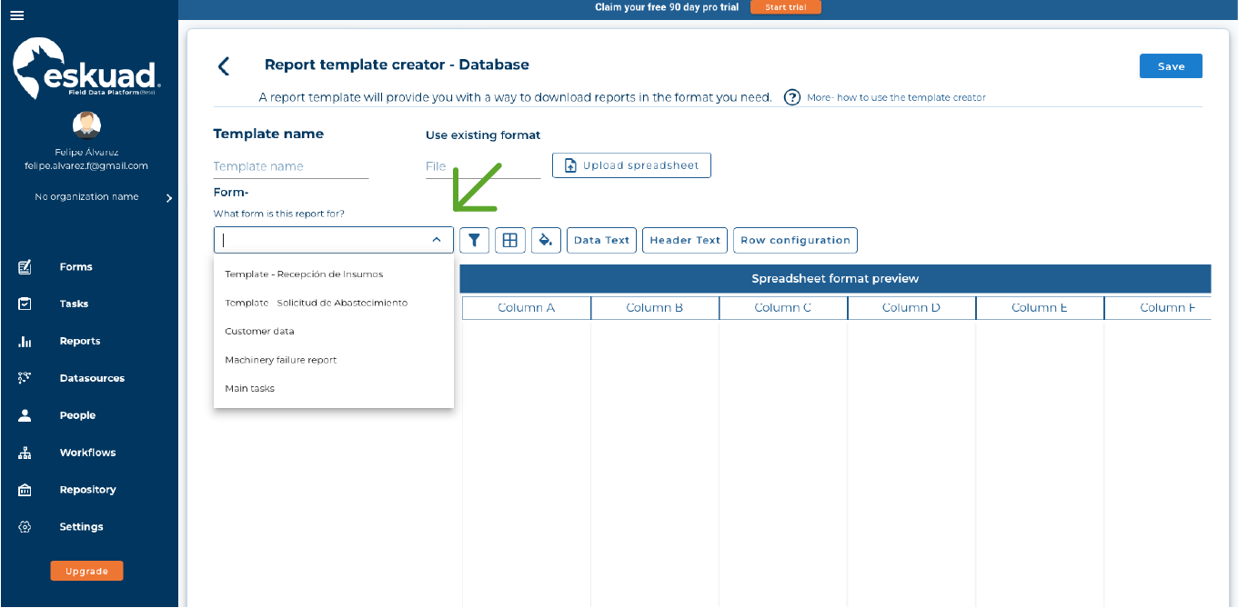 Customized Report Templates Eskuad - Ultra HD Light Pattern - 4K