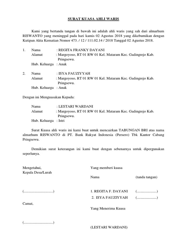 Contoh Surat Kematian Dari Desa Contoh Surat Kematian Dari Desa