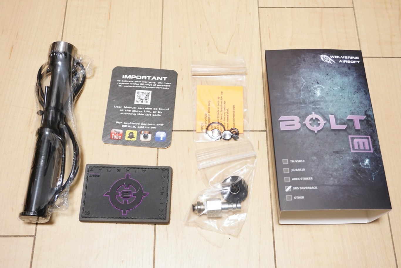 Wolverine Airsoft ドロップストックアッセンブリー＋おまけ