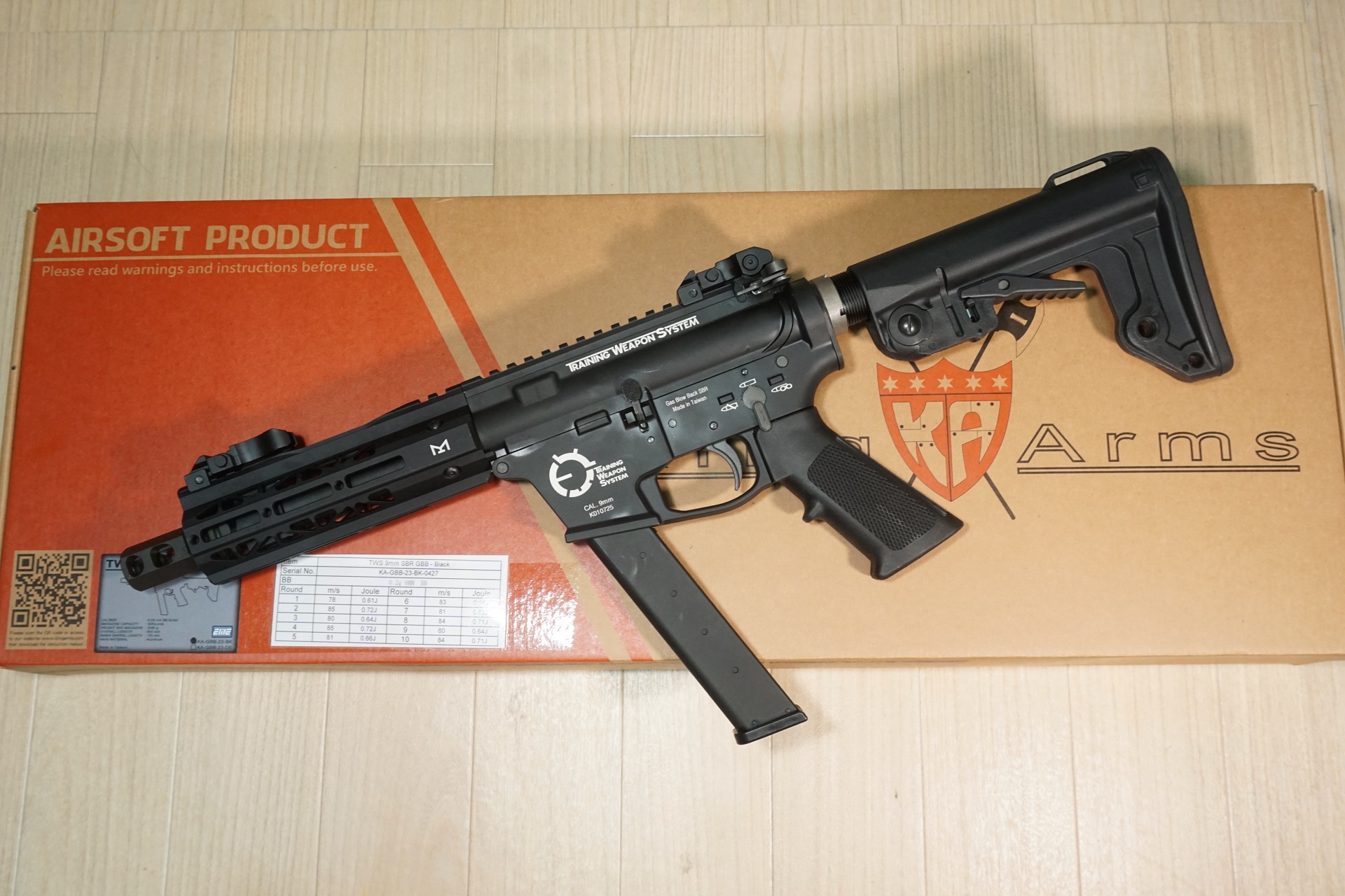 KingArms TWS 9mm GBB SBR JASG認定日本仕様を買いました | エボログ