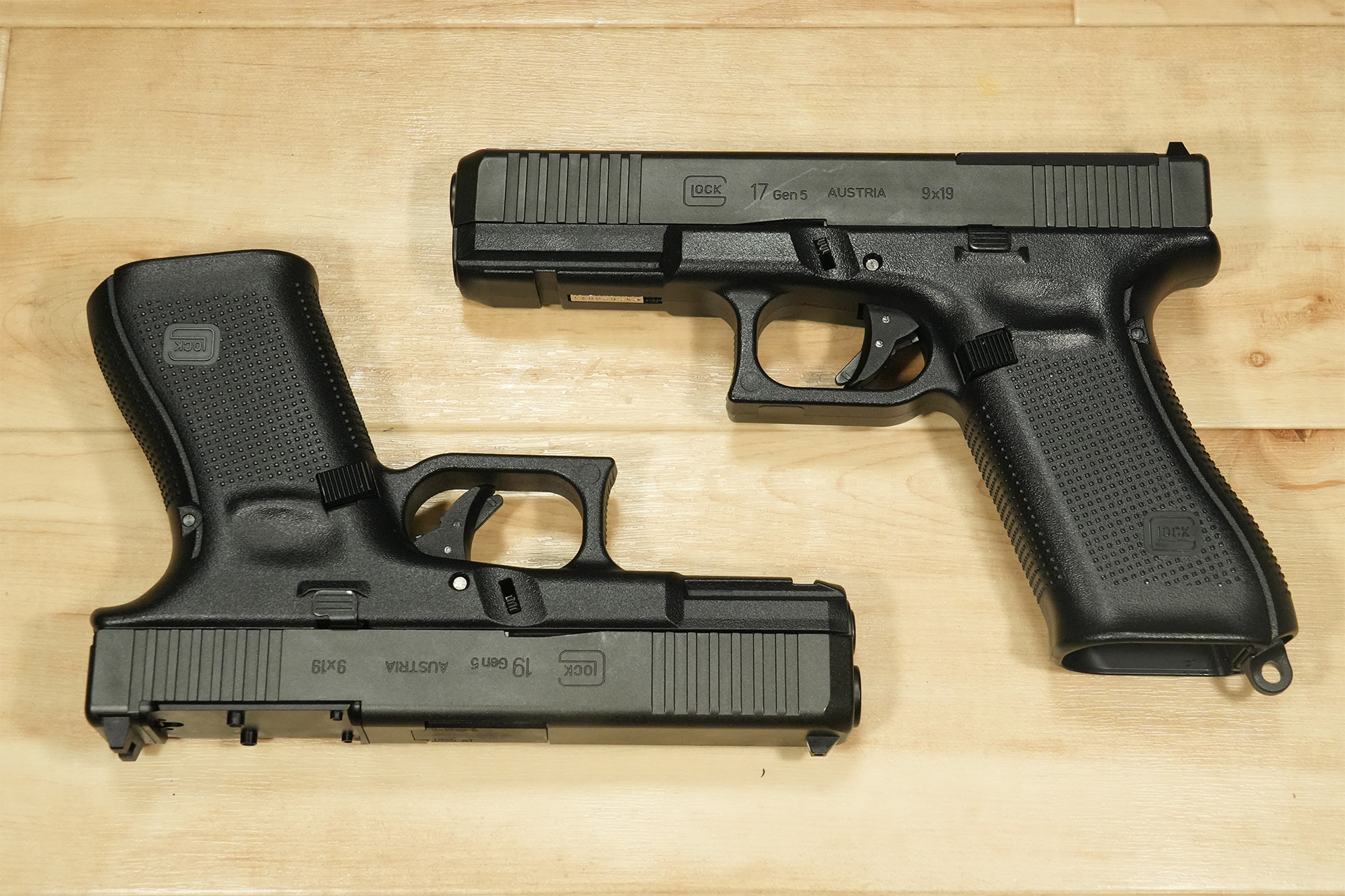 東京マルイG19 Gen5 MOSのパーツをG17 Gen5 MOSに移植して