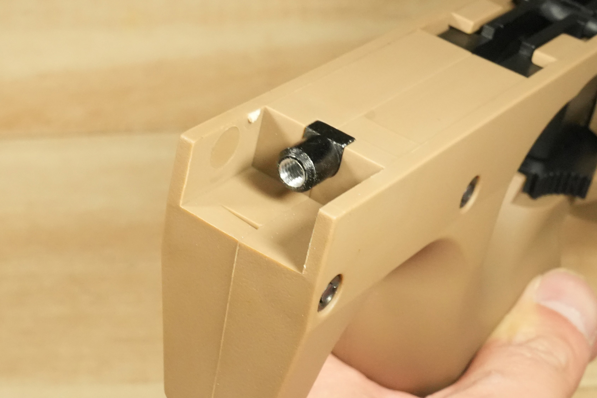 WE-TECH P90 GBB（T.A-2015）を外部ソース駆動専用のファスガン専用機