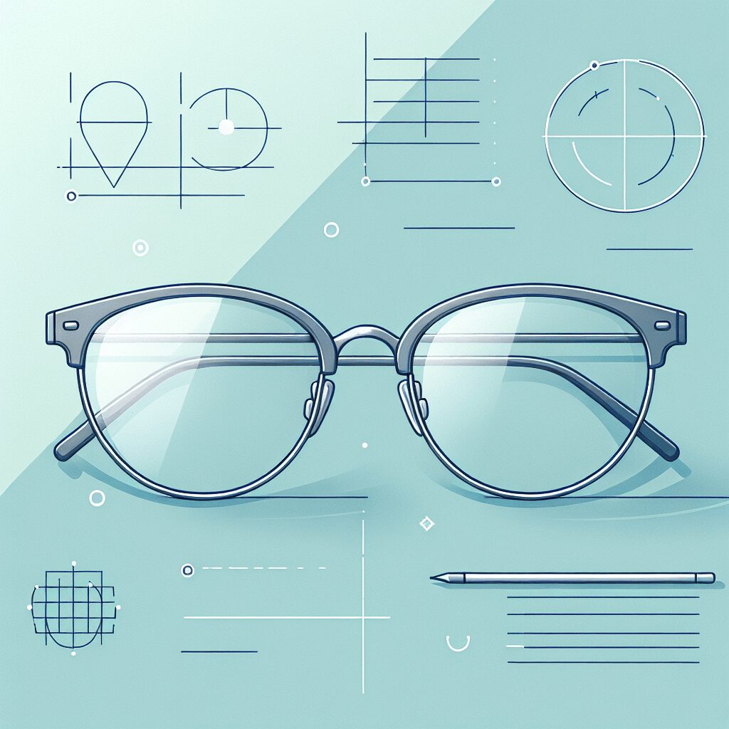 Eyeglasses flat illustration style