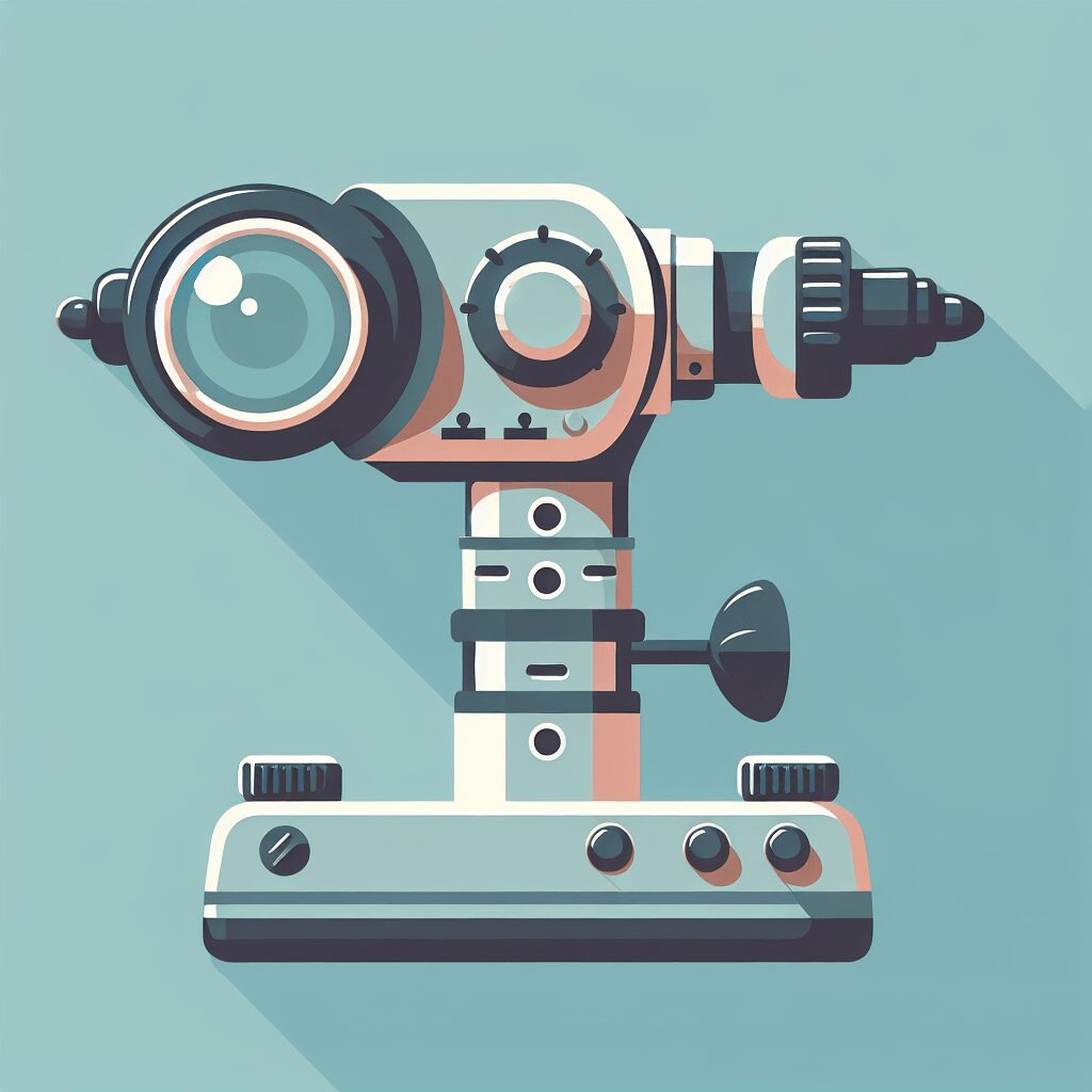 Ophthalmoscope flat illustration style