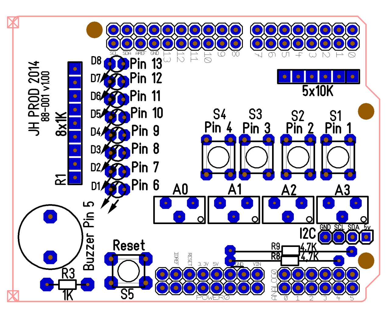 Arduino Shield: Input/Output carte de développement | Blog radioamateur ...
