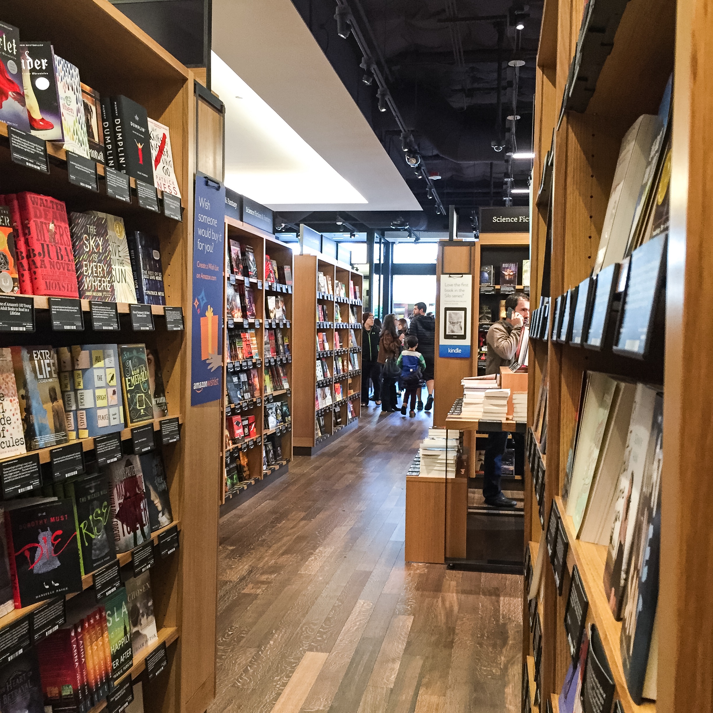 Amazon Books and the art at University Village, Seattle Get Going