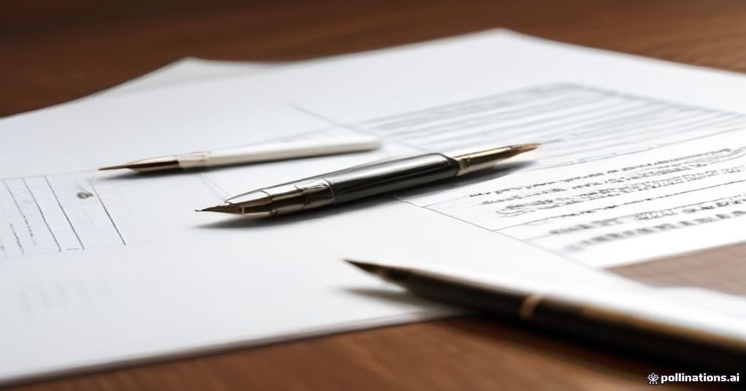 Close up of brokerage contract document when you open trading account