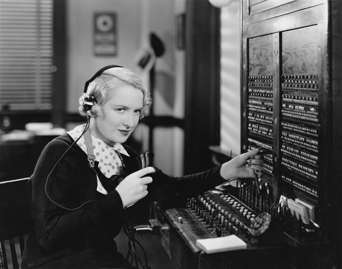 Telephone switchboard operator