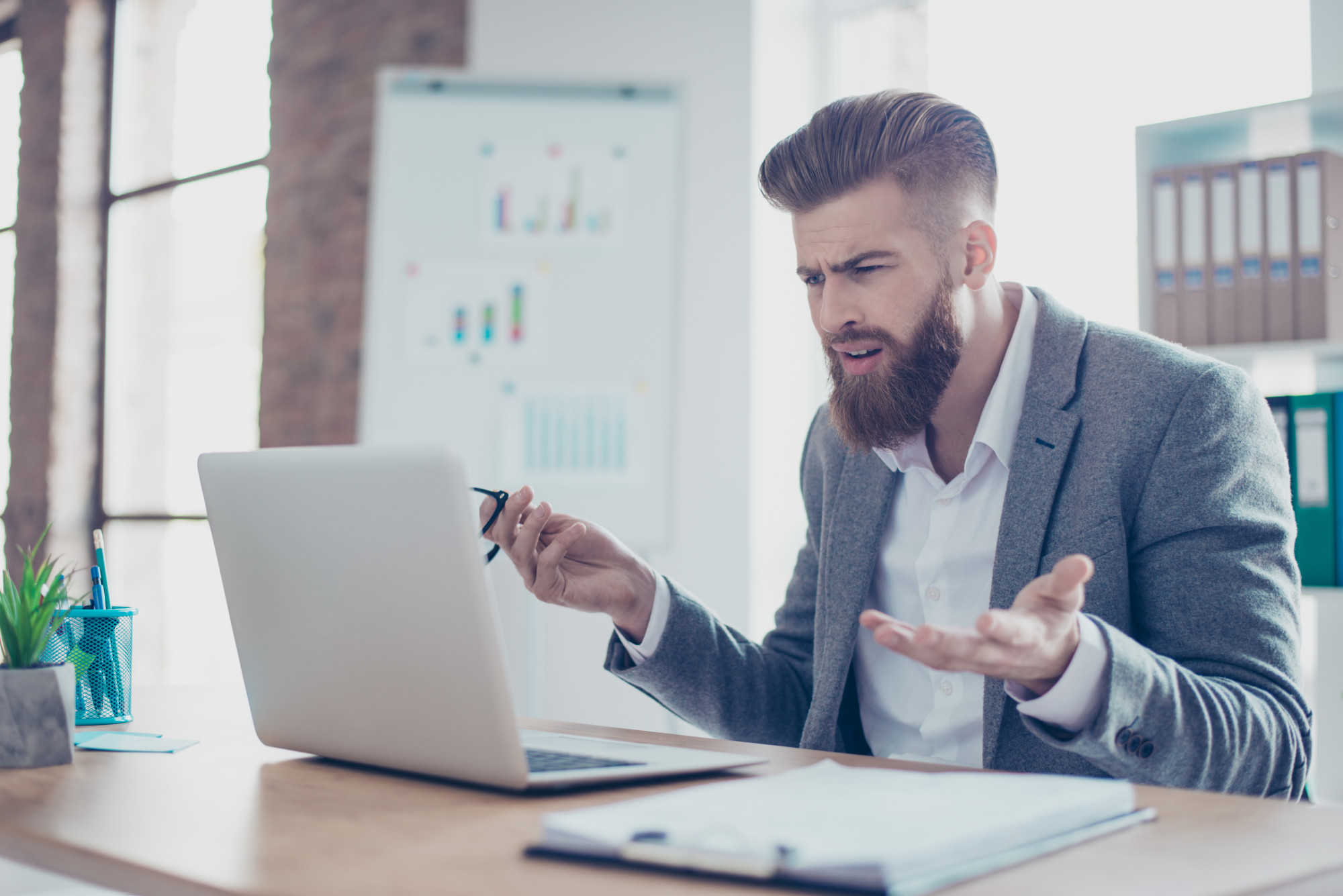 lines on computer screen