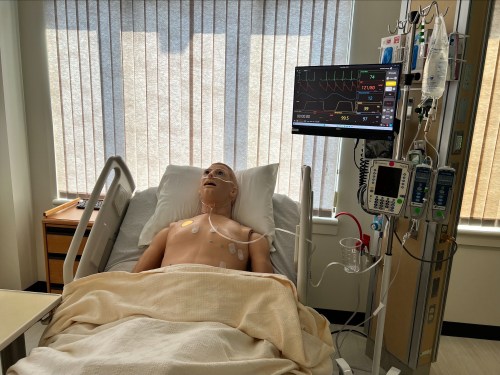 HAL is used as a patient at the UAFS Nursing Simulation Lab