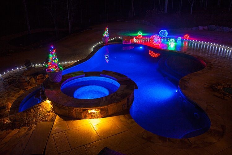 Natal na piscina