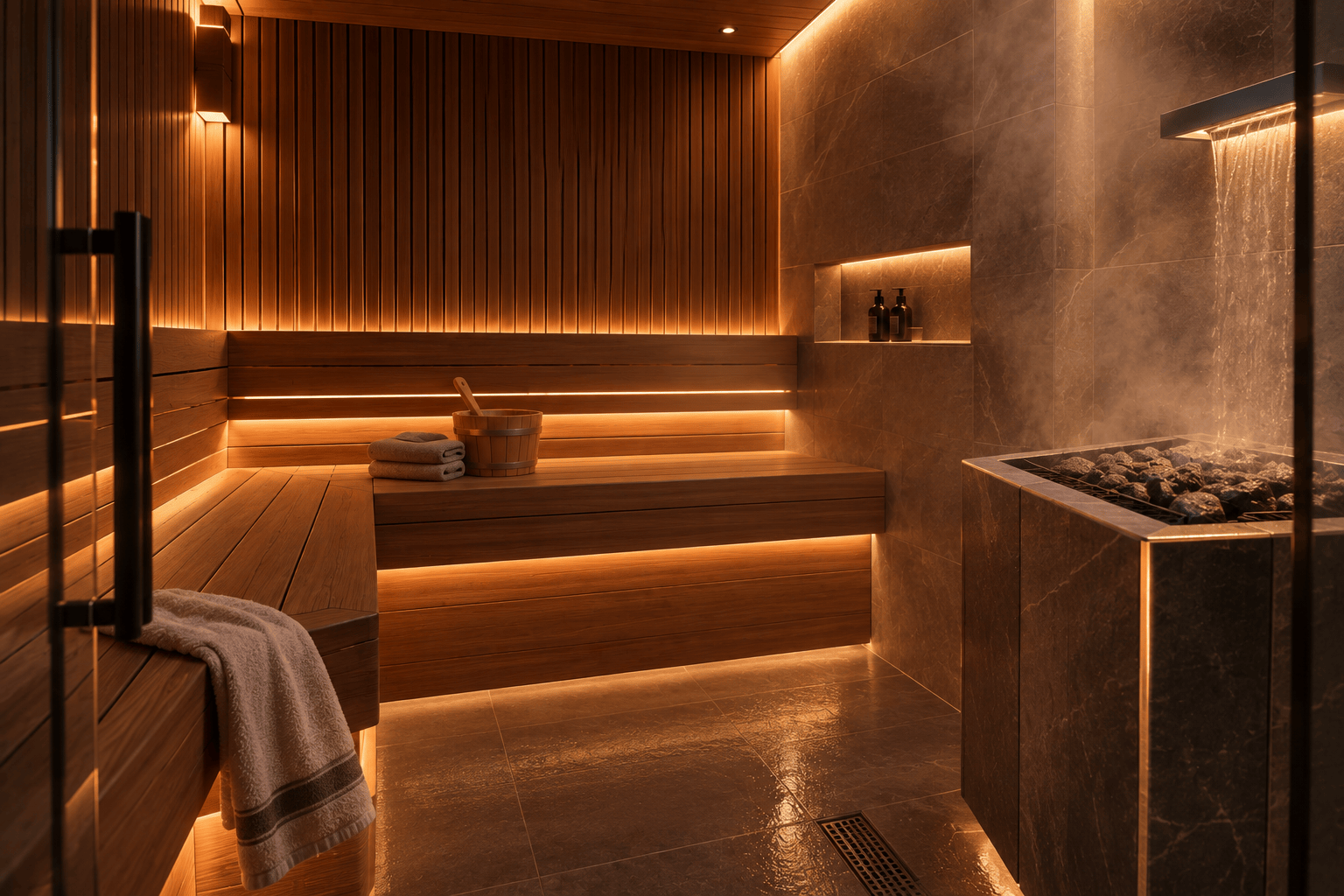 Sauna semi-úmida: o que é, como funciona e vantagens