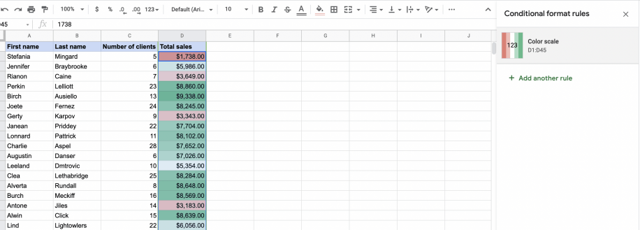 Conditional Formatting in Google Sheets (Complete Guide) | Layer Blog (11) Conditional Formatting in Google Sheets (Complete Guide) | Layer Blog (11)