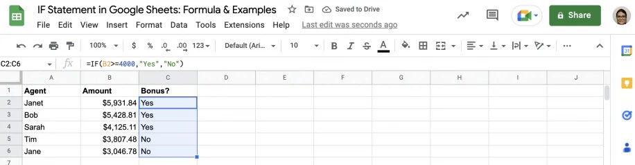 IF Statement in Google Sheets: Formula & Examples | Layer Blog (5) IF Statement in Google Sheets: Formula & Examples | Layer Blog (5)
