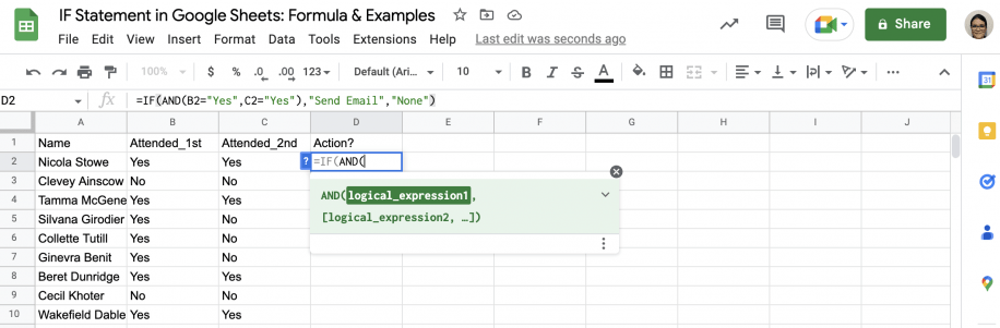 IF Statement in Google Sheets: Formula & Examples | Layer Blog (6) IF Statement in Google Sheets: Formula & Examples | Layer Blog (6)