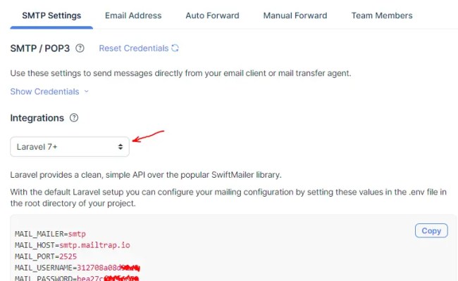Send Emails In Laravel Using Mailtrap