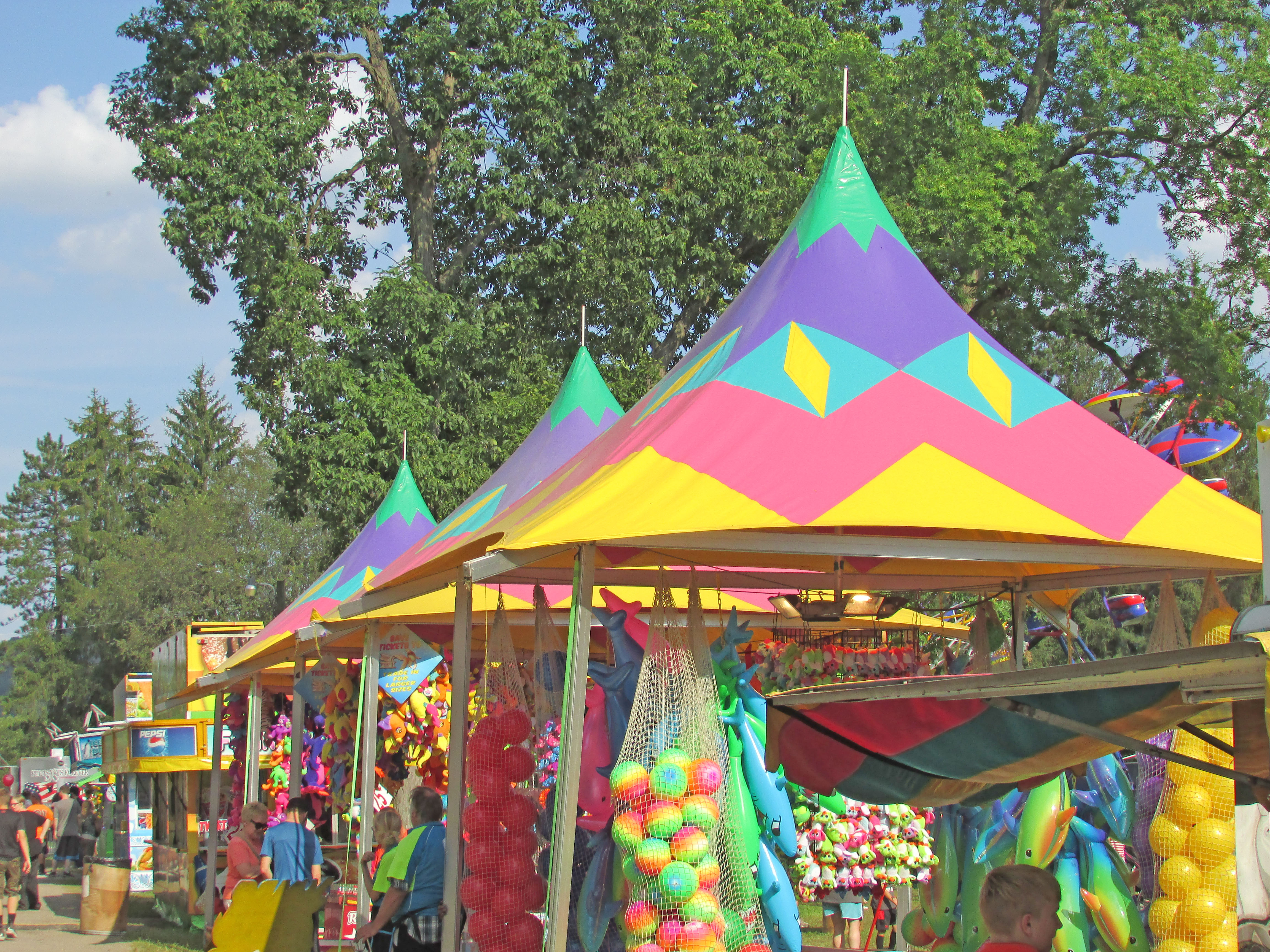 Colorful Fair Tents