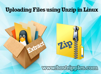 Uploading Files using Unzip, How to Uploading Files using Unzip in Linux, Hostripples Web Hosting