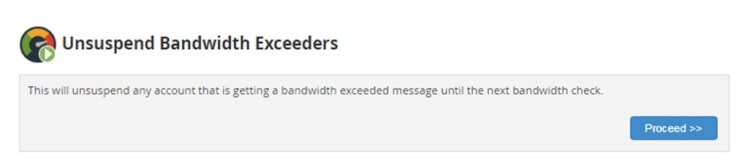 Unsuspend an Account of  Bandwidth Exceeders in WHM (Complete Guide), Hostripples Web Hosting