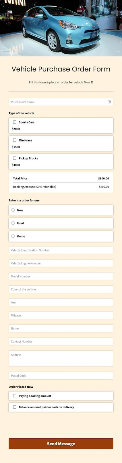 how to create an order form 12 templates