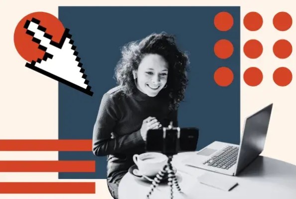 woman annotates a youtube video