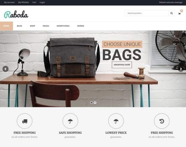 Ecommerce Wordpress Themes For Creating A Business Website - Premium Minimal Texture - Full HD