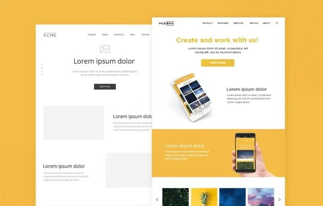 Web Page Mockup Michael S Visual Communications Blog - Premium Minimal Background Gallery - HD