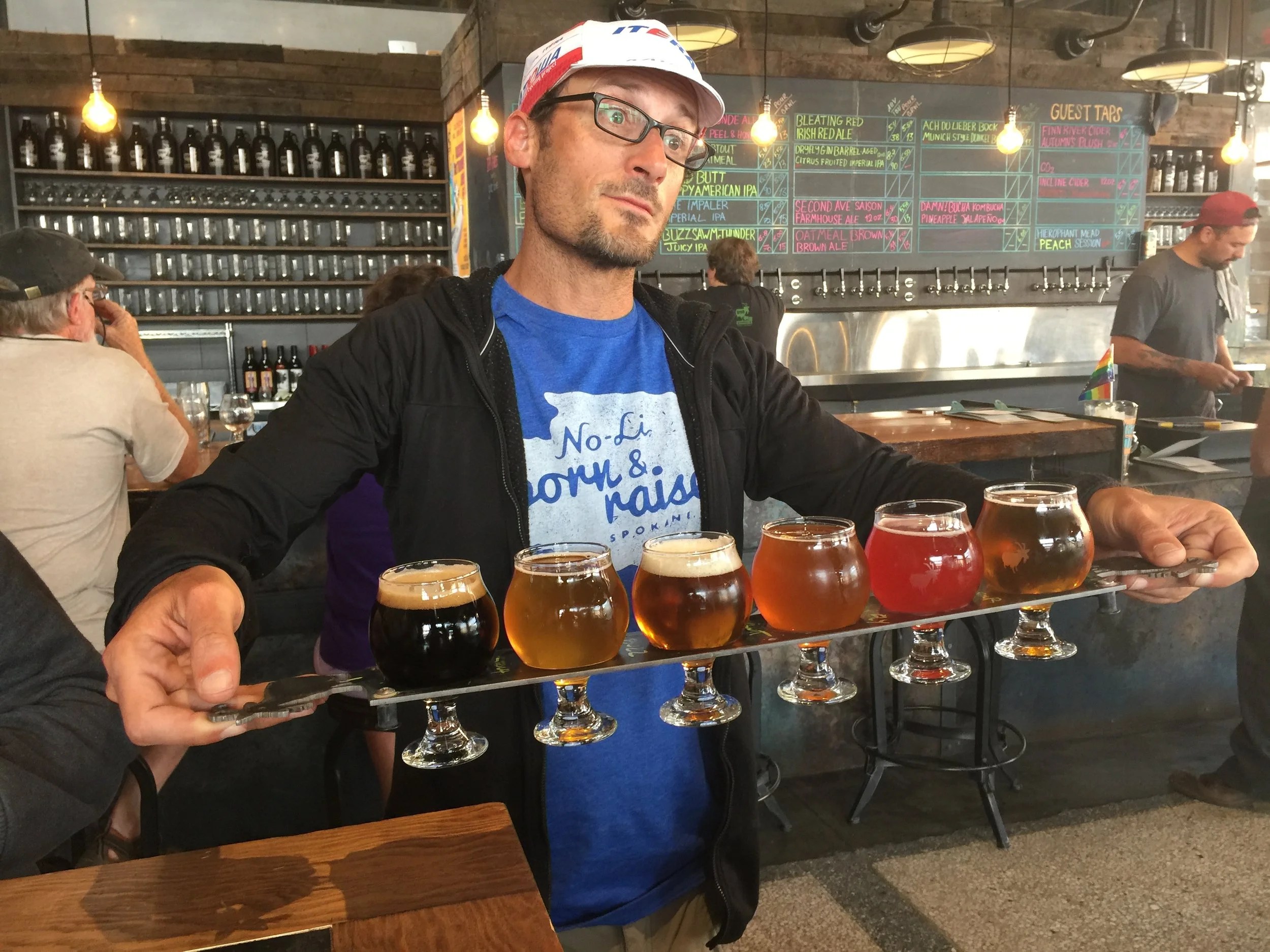  Josh really enjoys a good beer. 
