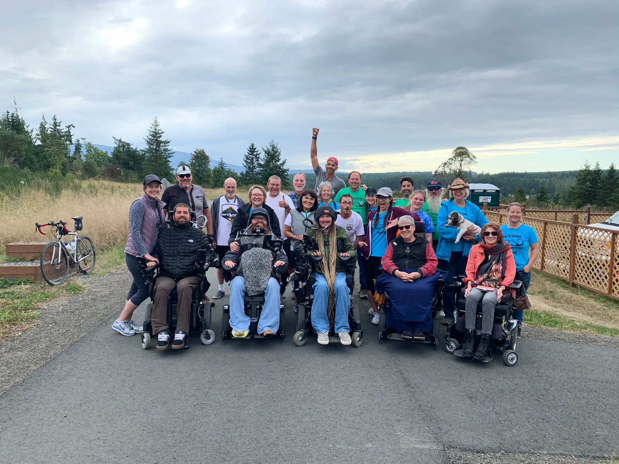  Lots of happy faces at the finish line for day two 