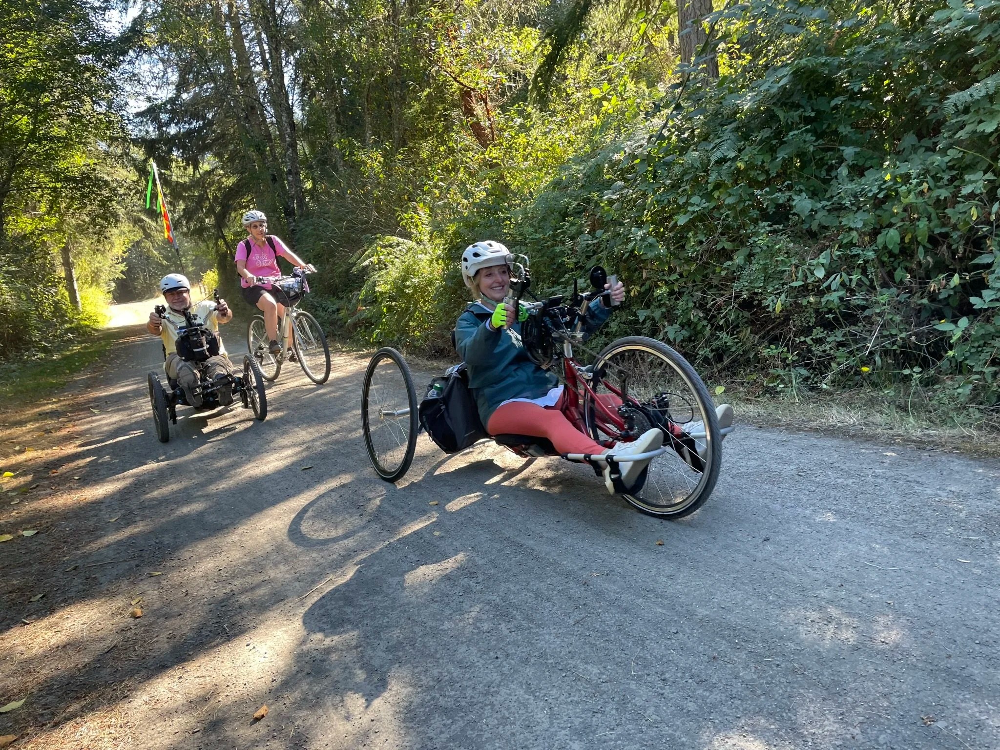  These two hand cyclists, Ed and Lynn, joined us all the way from Vegas! 