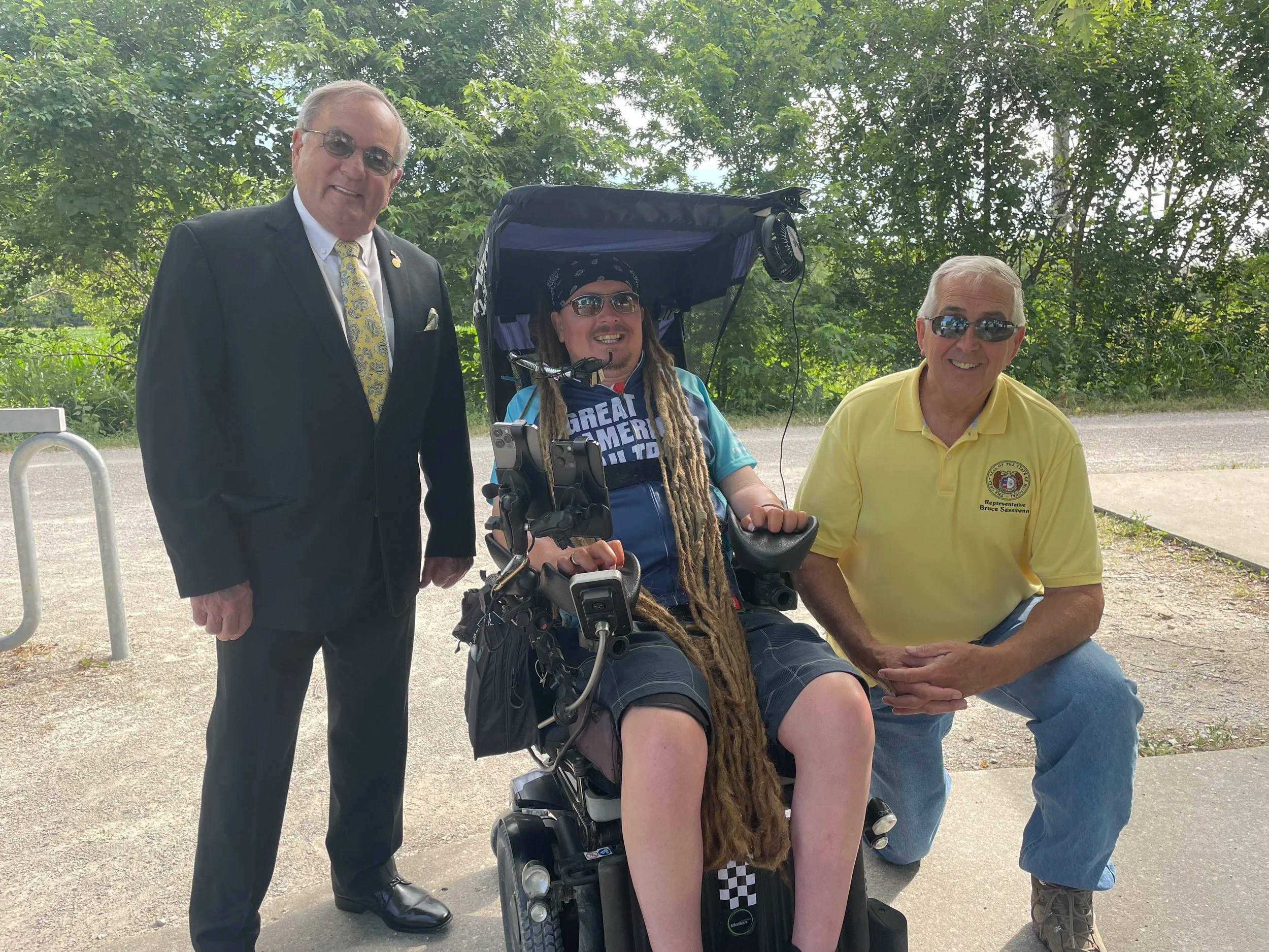  Reps. Dave Griffith (L) and Bruce Sassmann (R) took time to attend! 