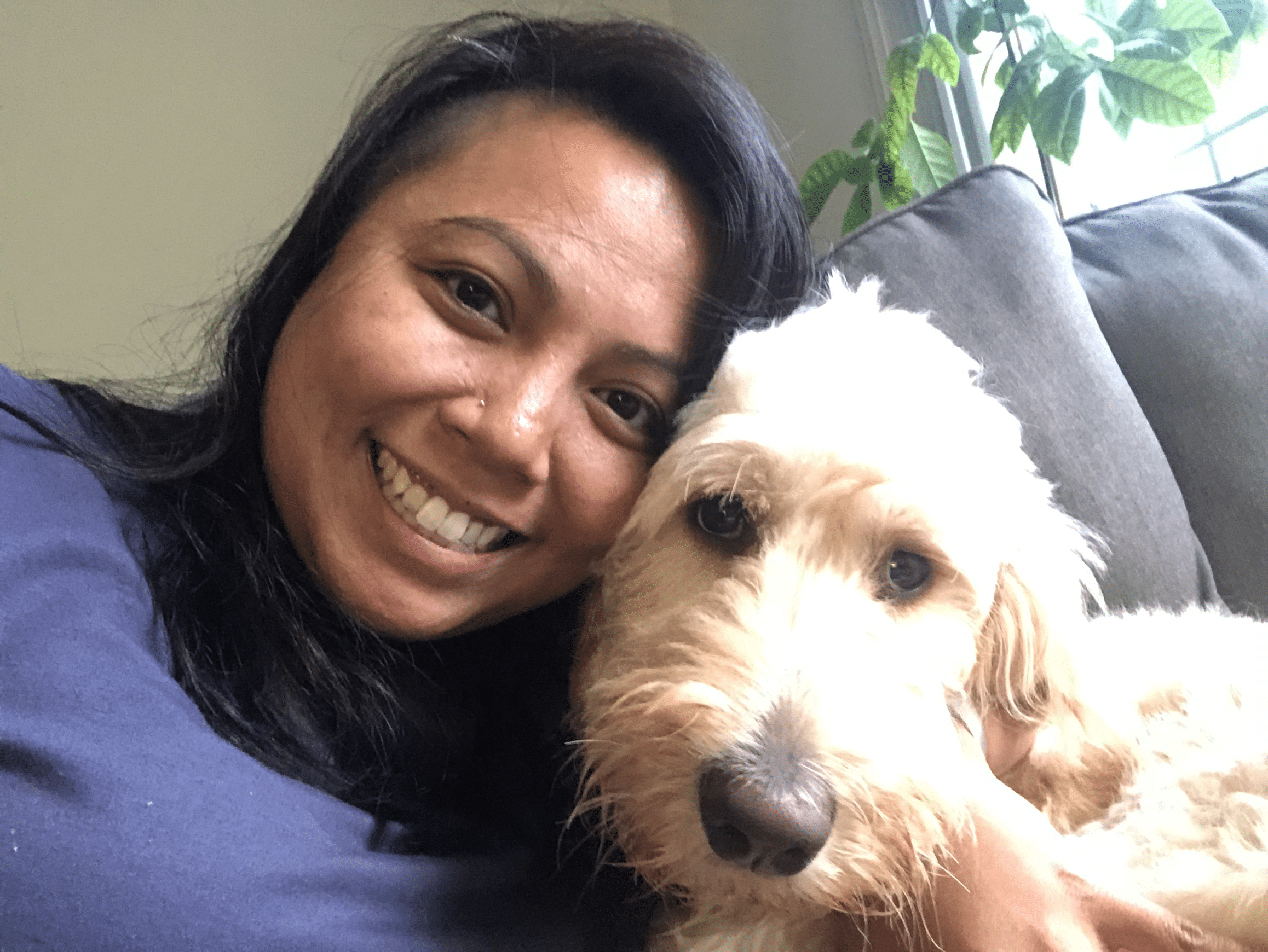 Dyta and her dog