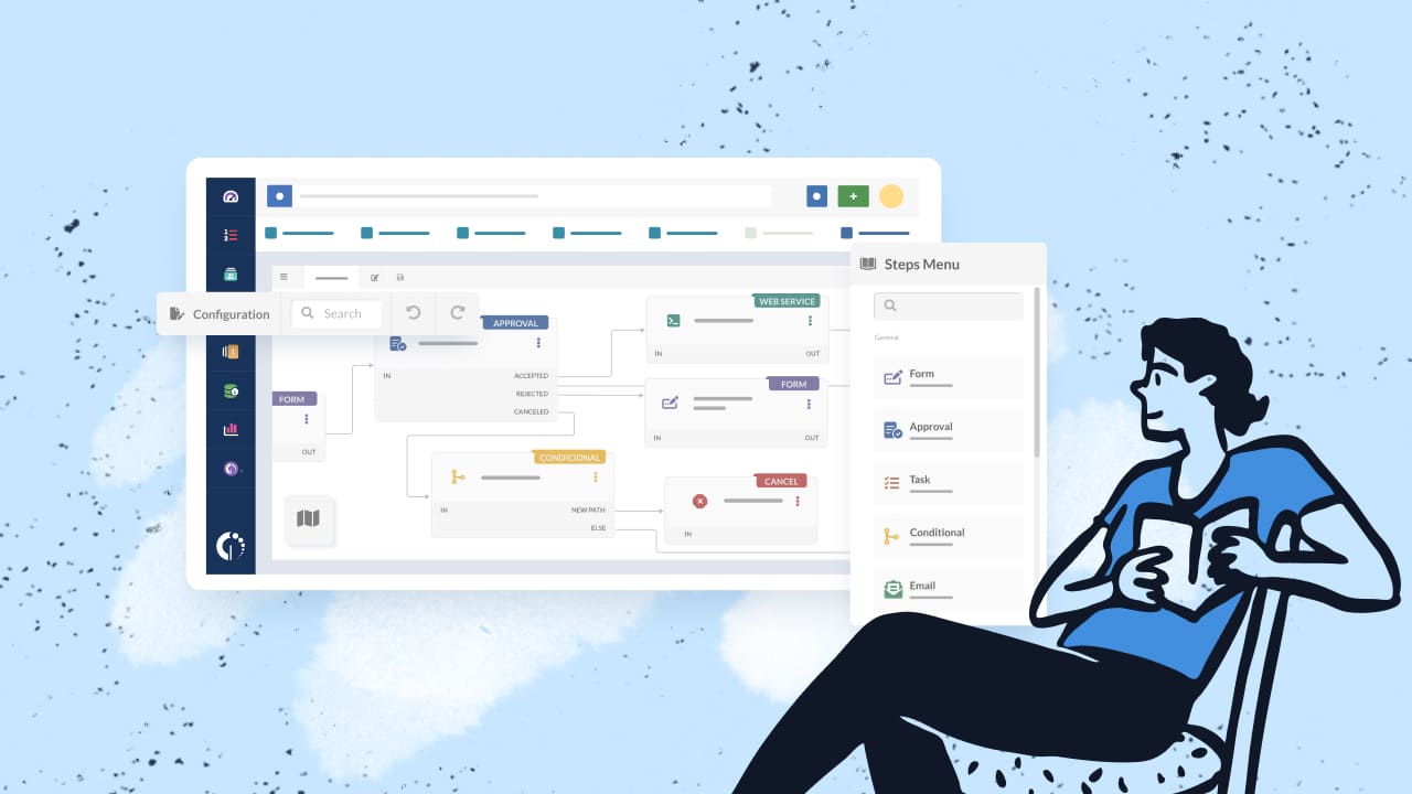 Workflow Management For Individual Processes - Best Abstract Illustrations in Retina