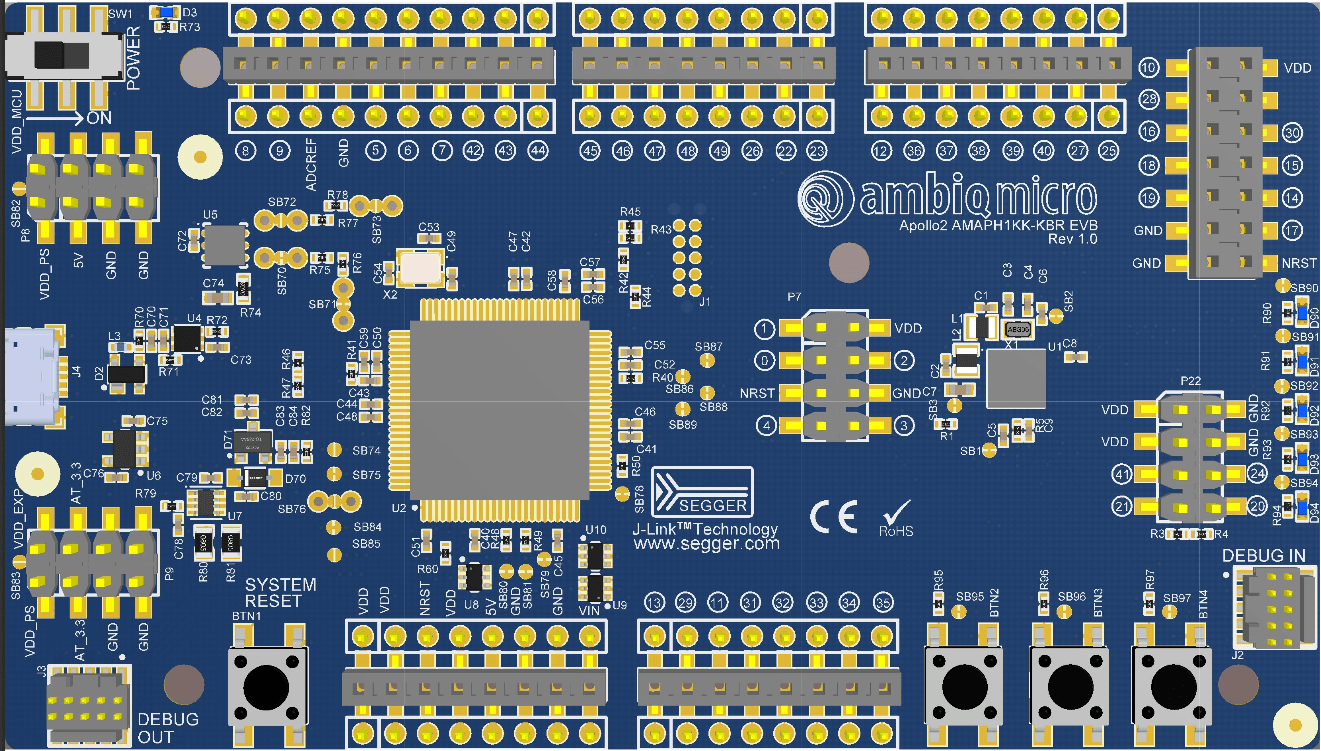 Below 60$: New Ambiq Micro Apollo 2 EVB or EVK (Evaluation Board or ...