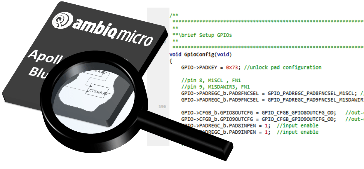 Bare register based software examples for Apollo3Blue IOExpert Blog
