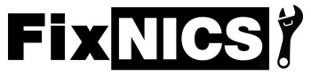 FixNICS black and white logo