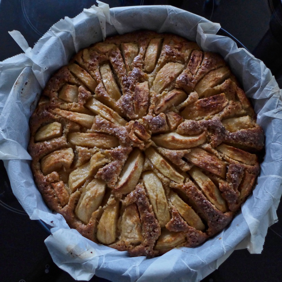 Apfelkuchen mit Pasta Madre (Sauerteig)