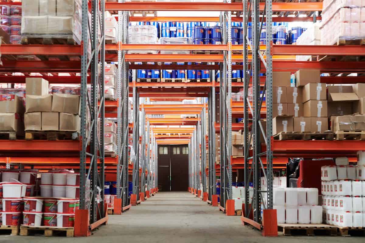 Warehouse logistics workspace used for breach review