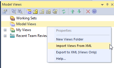 Model Views - Import Views