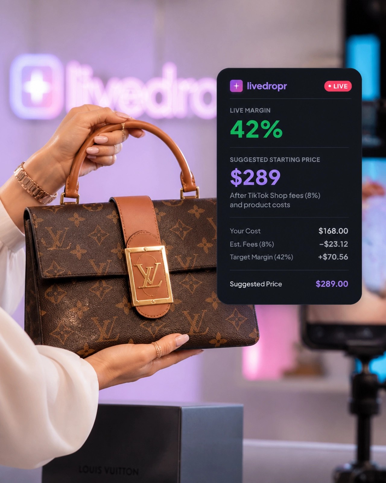 Real-time margin guidance on screen